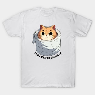 Cat Wrapped in Toilet Paper T-Shirt